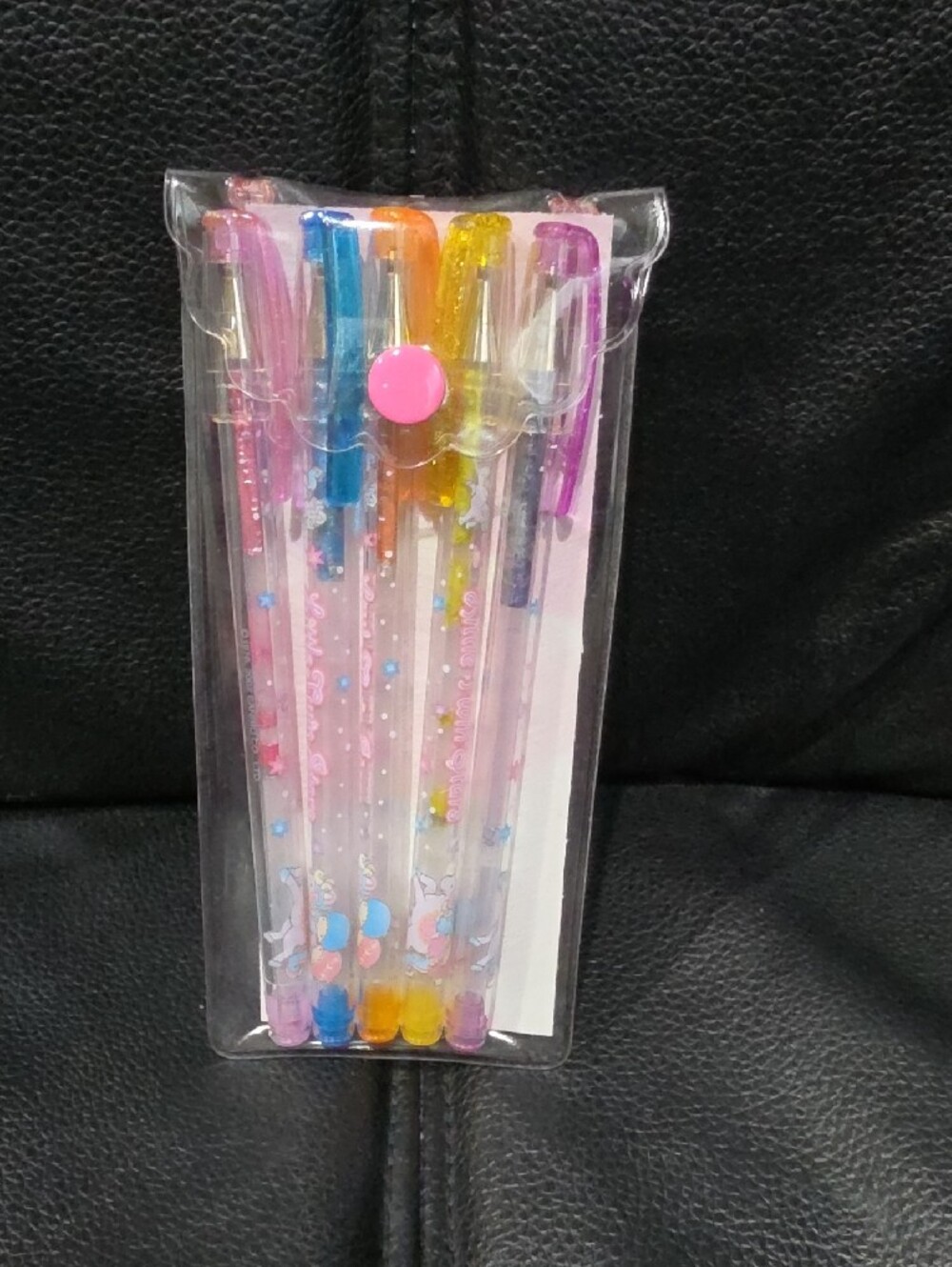 Vintage Sanrio Little Twin Stars Glitter Ink Pen Set - Picture 2 of 3